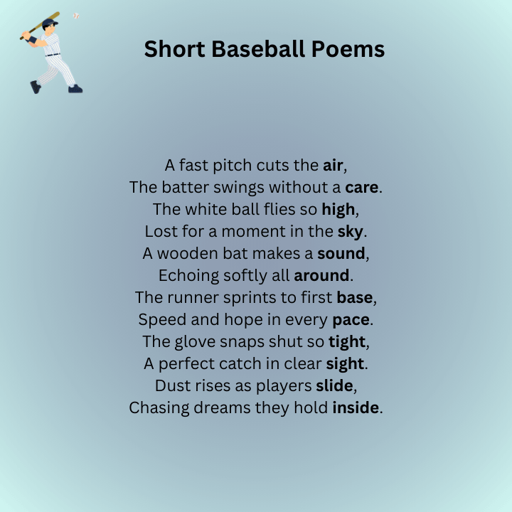 Short Baseball Poems