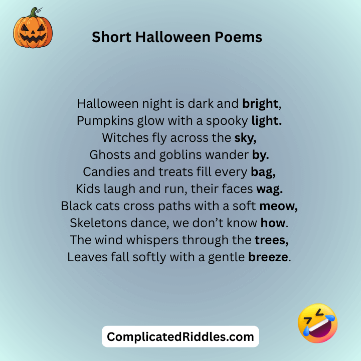 Short Halloween Poems