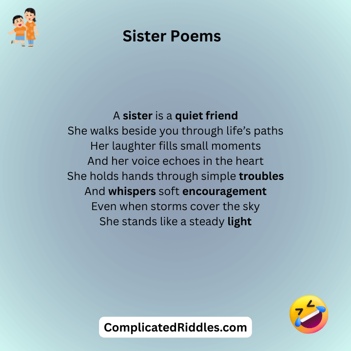 Sister Poems