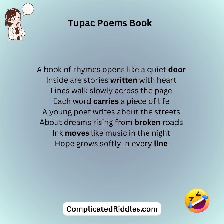 Tupac Poems Book