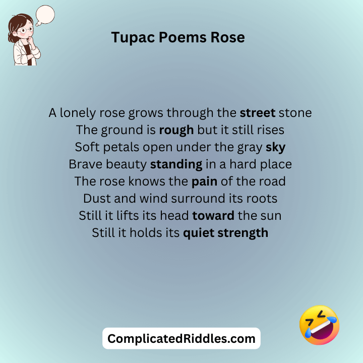 Tupac Poems Rose