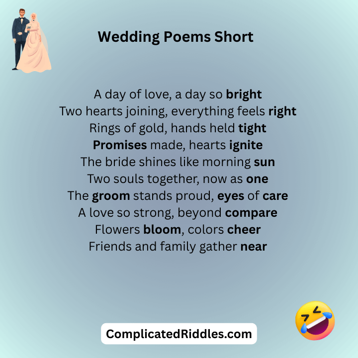 Wedding Poems Short