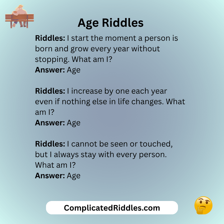 Age Riddles With Answers
