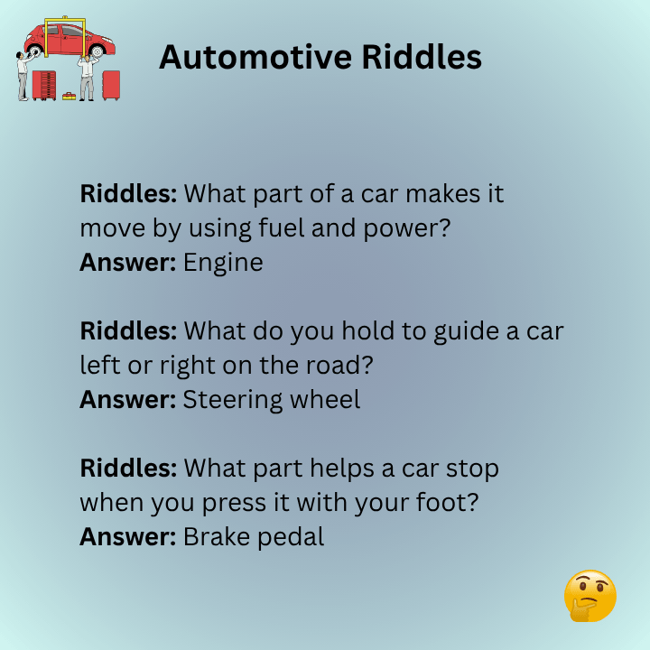 Automotive Riddles