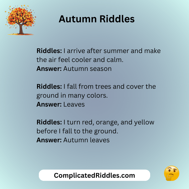 Autumn Riddles