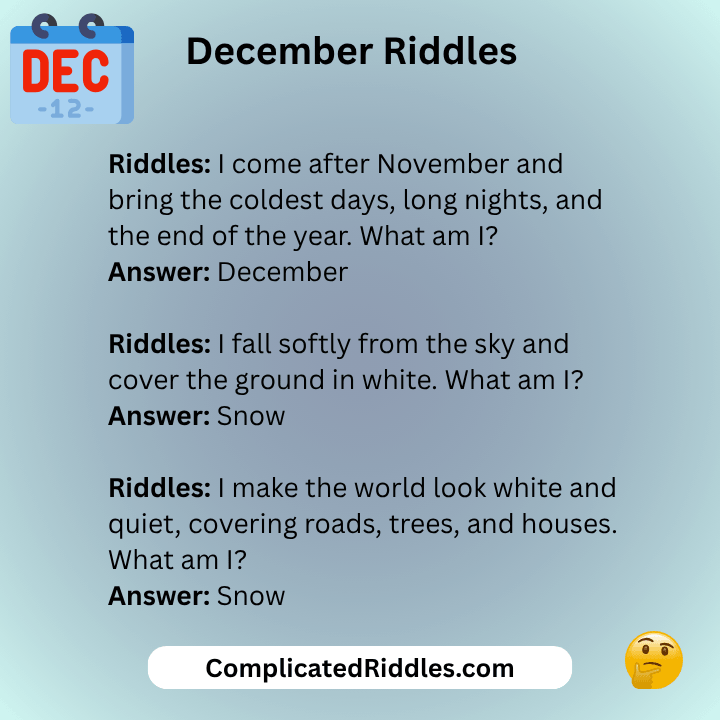 December Riddles