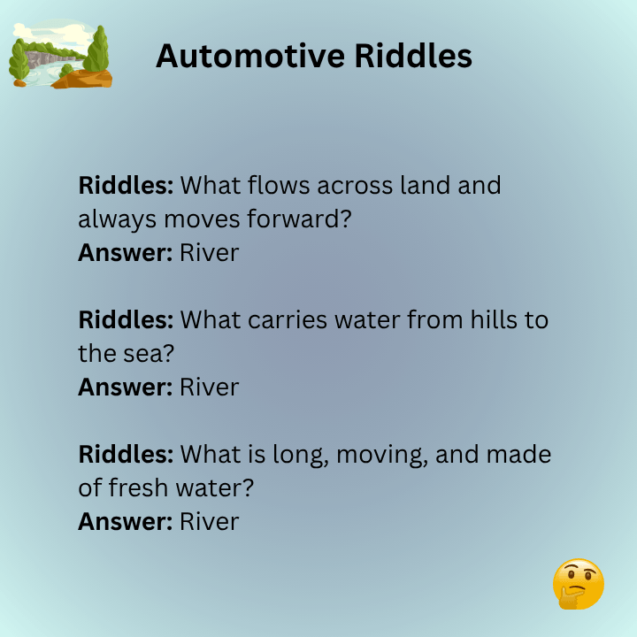 Easy River Riddles