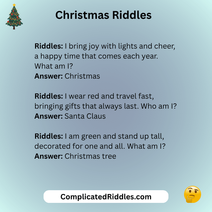 Fun Christmas Riddles