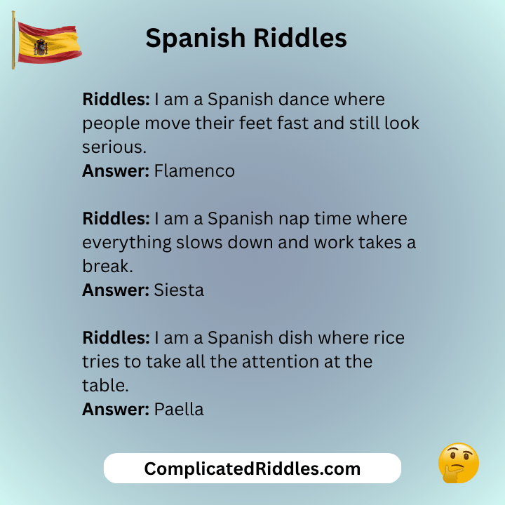 Funniest Spanish Riddles With Answers