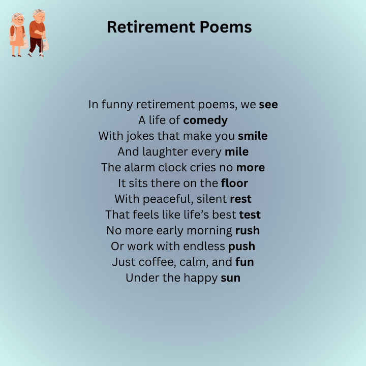 Funny Retirement Poems