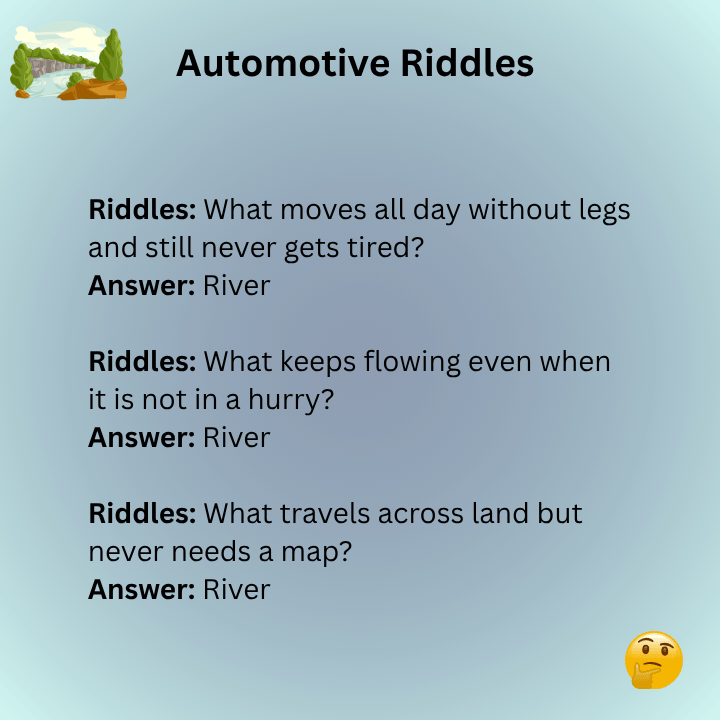Funny River Riddles
