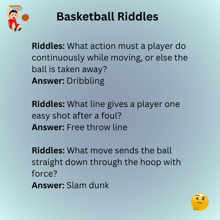 Hard Basketball Riddles With Answers