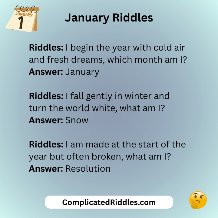 January Riddles