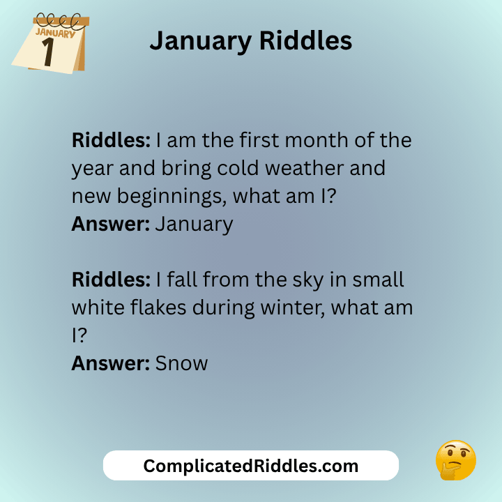 January Riddles With Answers