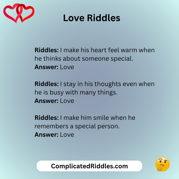 Love Riddles For Him