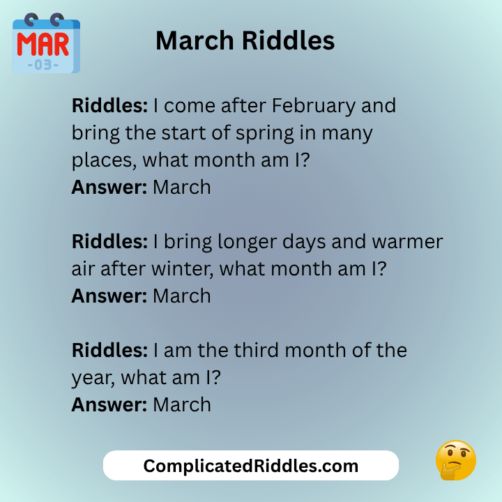 March Riddles