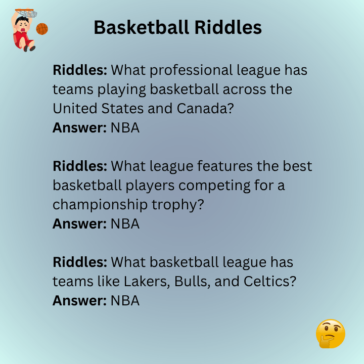NBA Basketball Riddles