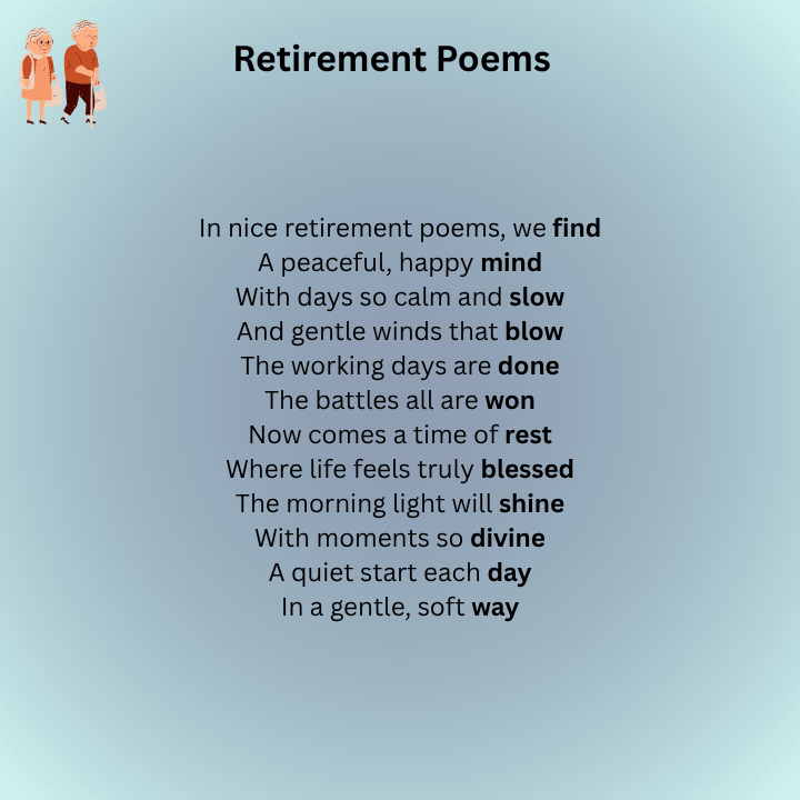 Nice Retirement Poems