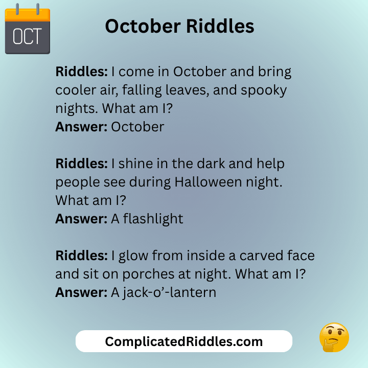 October Jokes And Riddles