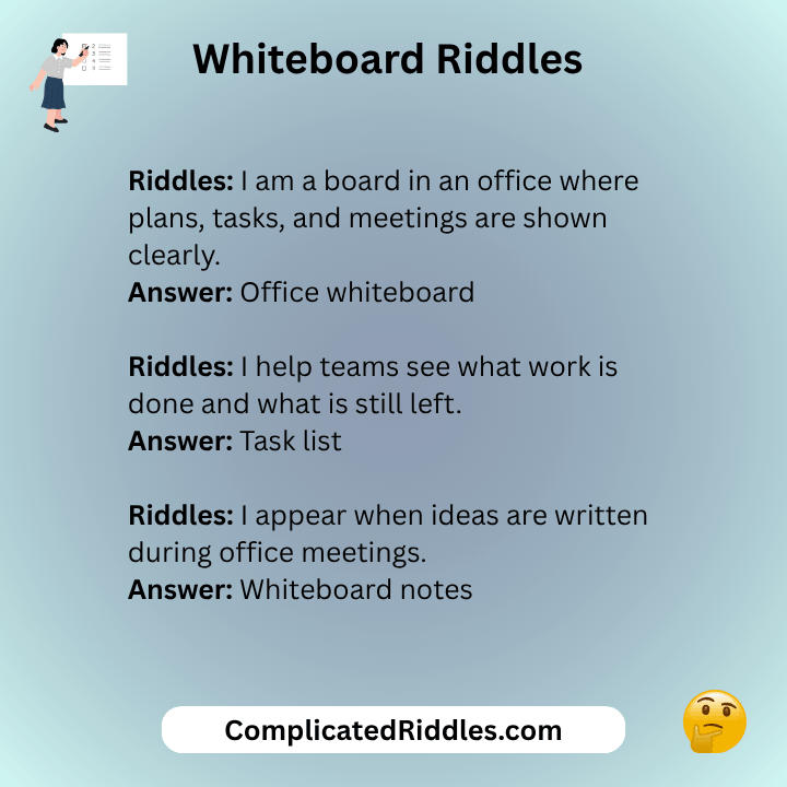 Office Whiteboard Riddles