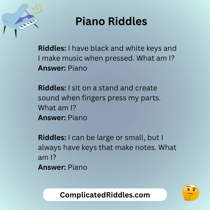 Piano Riddles
