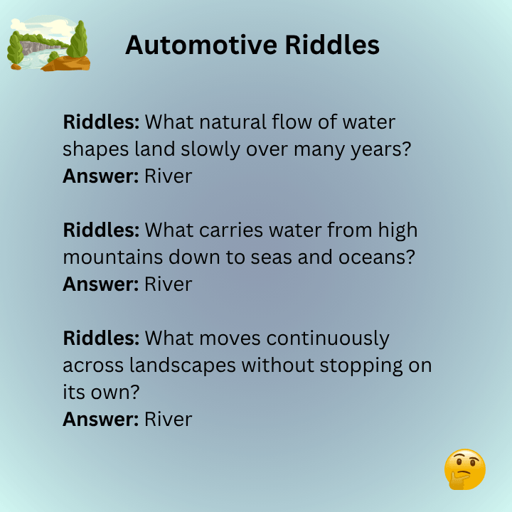 River Riddles For Adults