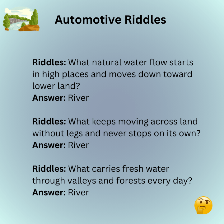 River Riddles With Answers