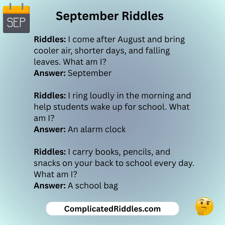 September Jokes And Riddles