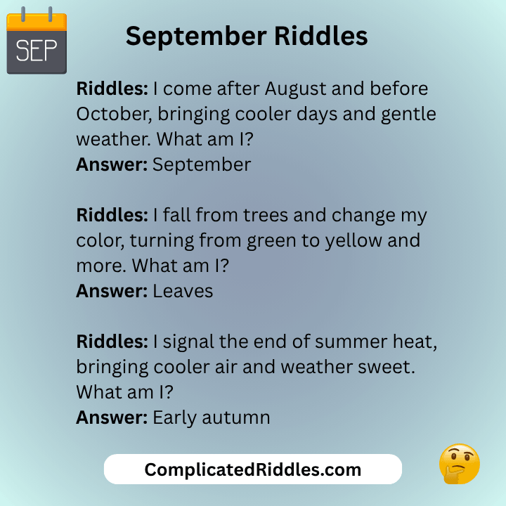 September Riddles