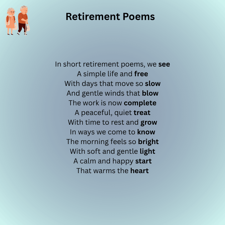 Short Retirement Poems