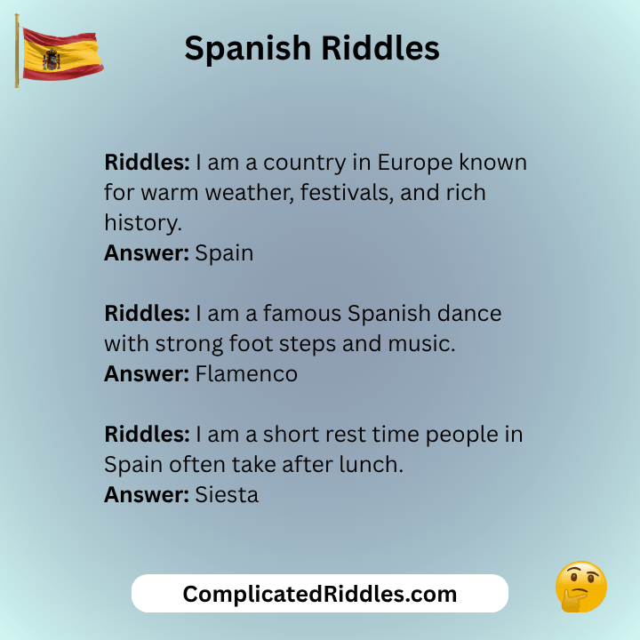 Spanish Riddles