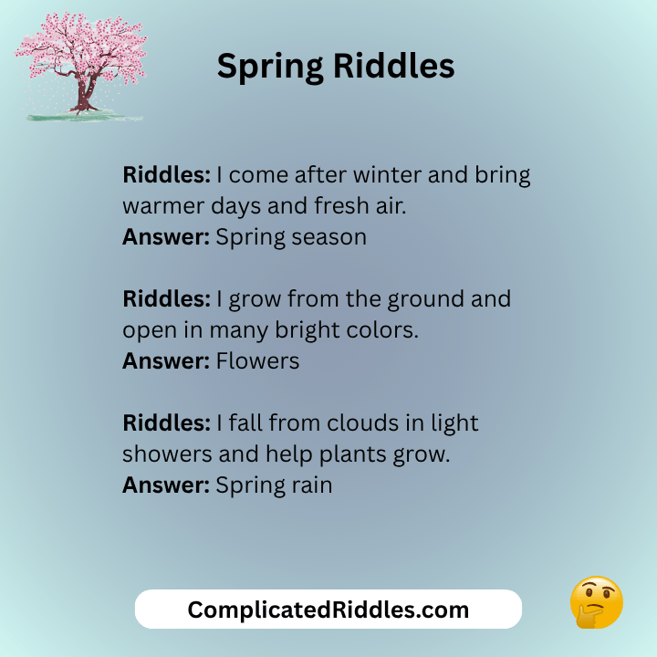 Spring Riddles