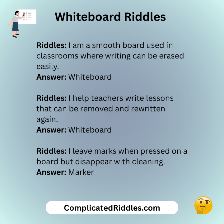 Whiteboard Riddles And Answers