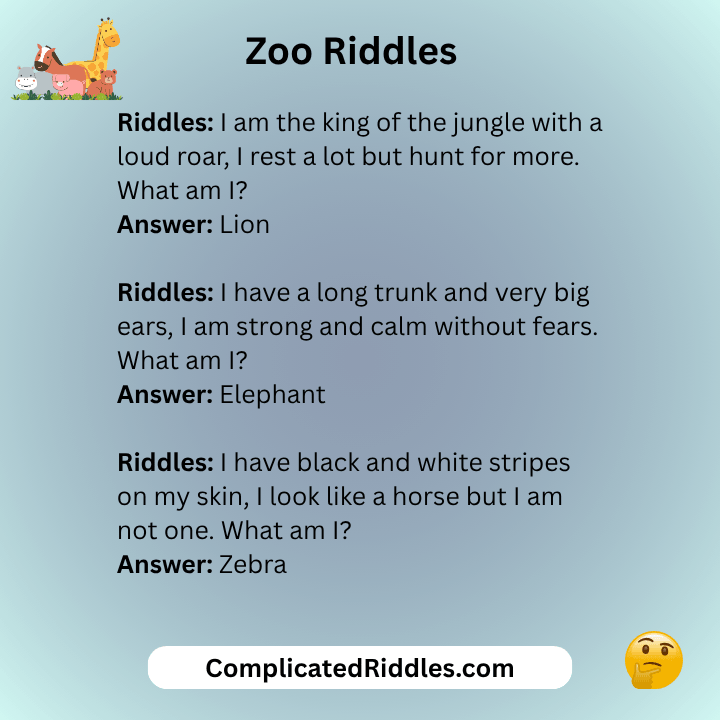 Zoo Riddles