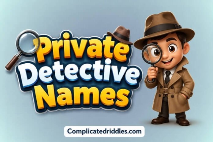 Private Detective Names